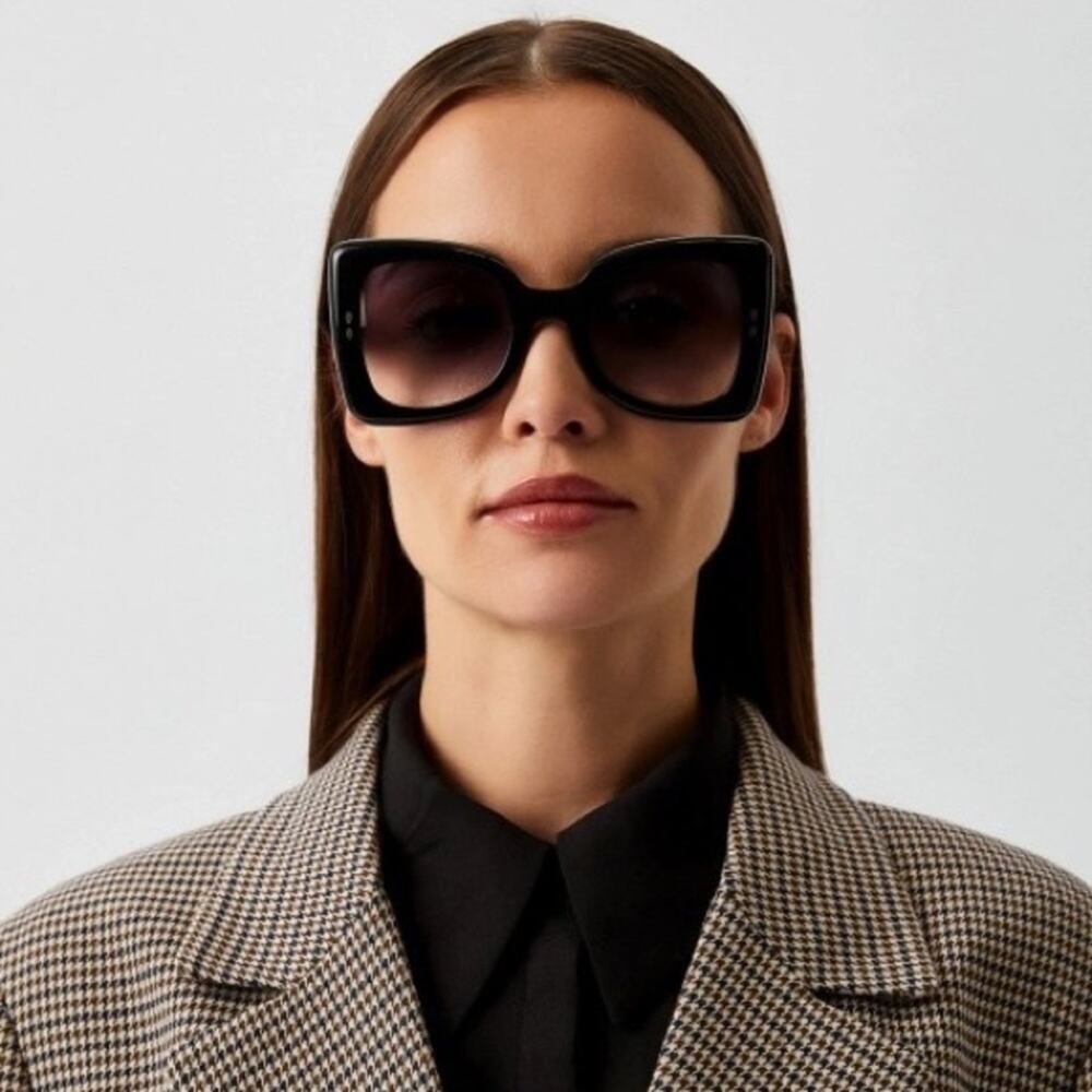 New! Isabel Marant IM0120/S 8079O Black Butterfly Sunglasses, Authentic